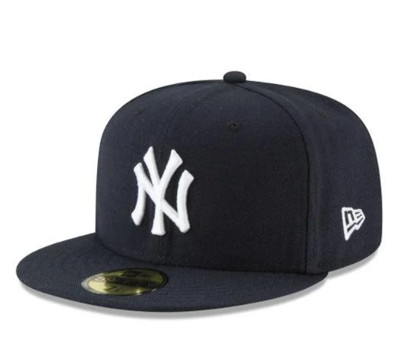 Cold Weather Hat-NEW YORK YANKEES NEW ERA HOME COLLECTION 59FIFTY FITTED-ON-FIELD COLLECTION-NAVY