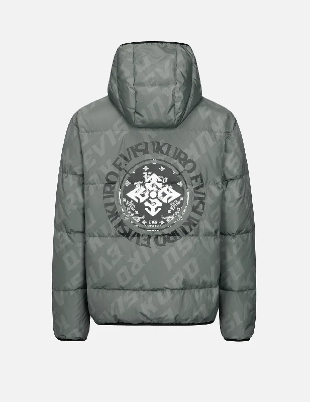 Active Jacket-Monogram Print Relaxed Down Jacket