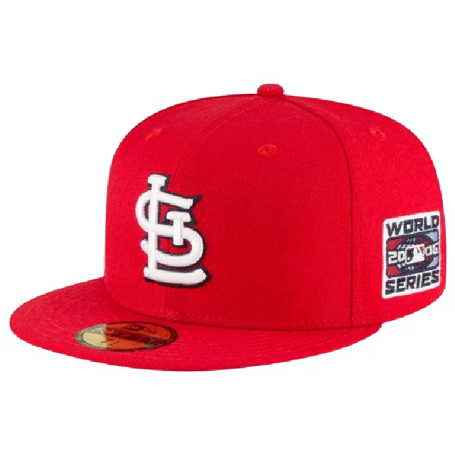 Casual Fedora Hat-NEW ERA ST. LOUIS CARDINALS 2006 WORLD SERIES WOOL 59FIFTY FITTED