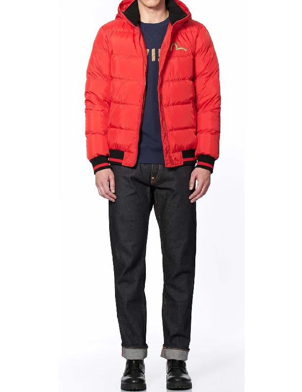 Tech Jacket-Godhead Embroidered Color Blocking Down Jacket