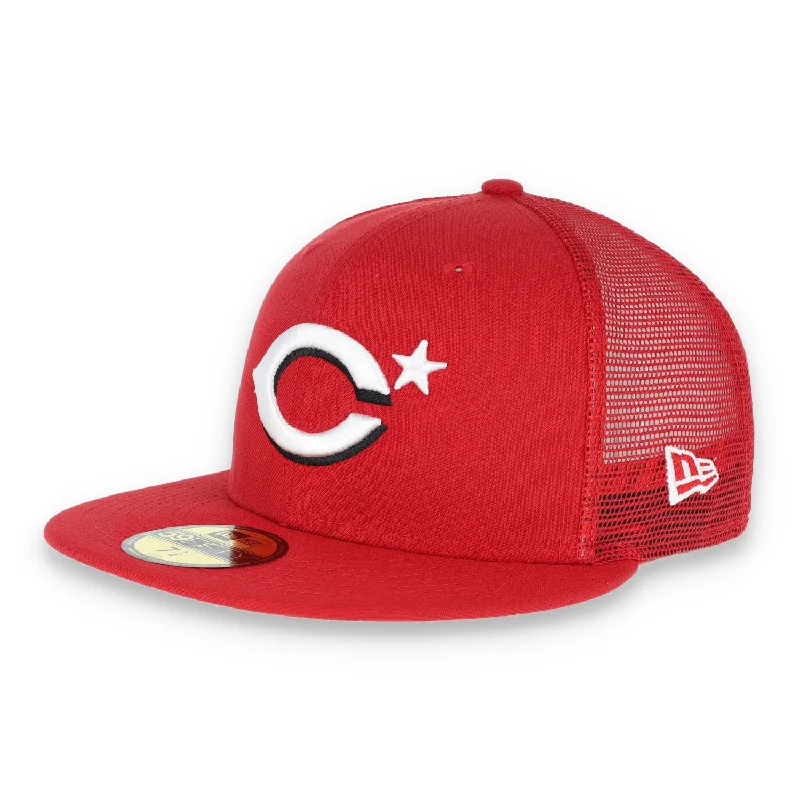 Casual Outdoor Hat-CINCINNATI REDS NEW ERA ASGW PATCH 59FIFTY FITTED HAT-