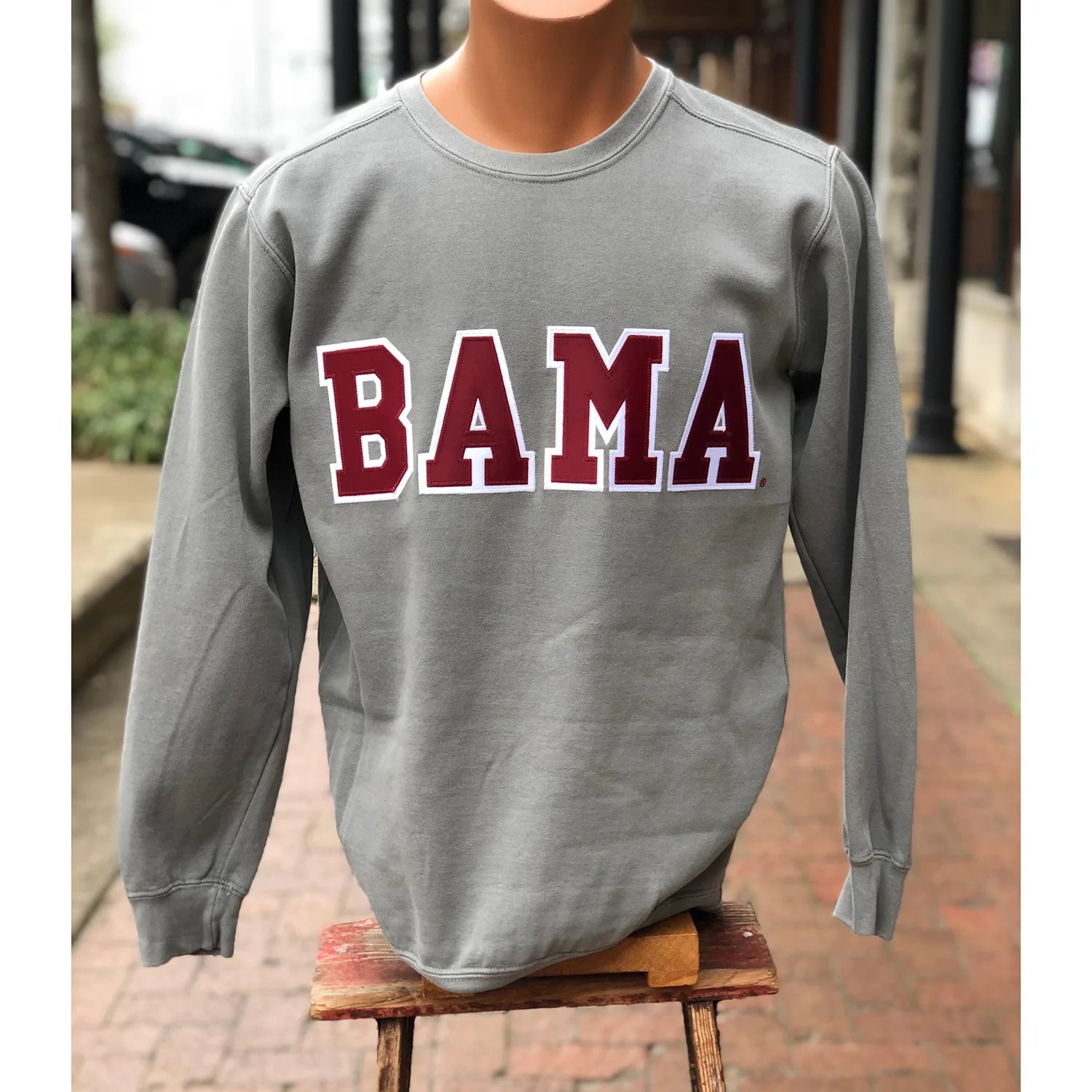 Moto Jacket-Custom Alabama Sweatshirt, Comfort Colors