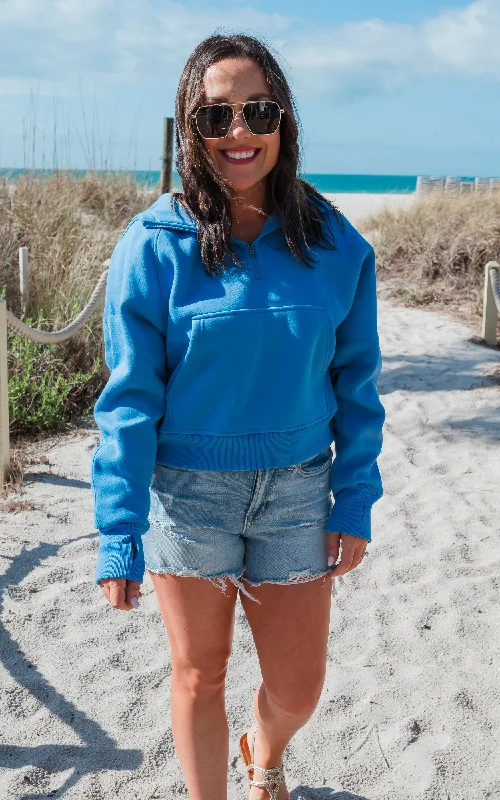 Trendsetting Hoodie-The Ava Everyday Blue Hoodie by Salty Wave**DEAL-COUPON EXCLUDED