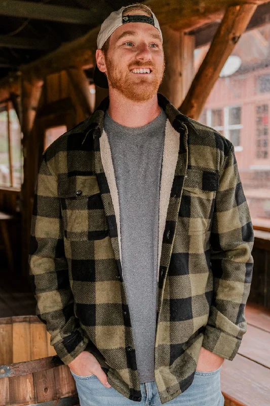 Lightweight Jacket-Shacket - Mallard Green Plaid