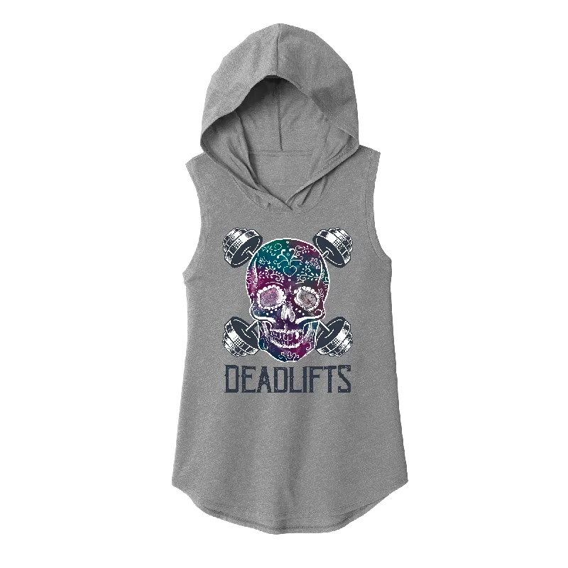 Hiker Hoodie-Deadlifts Sleeveless Hoodie