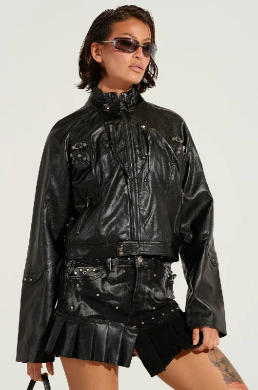 Travel-ready Jacket-BODY CONTROL MOTO JACKET