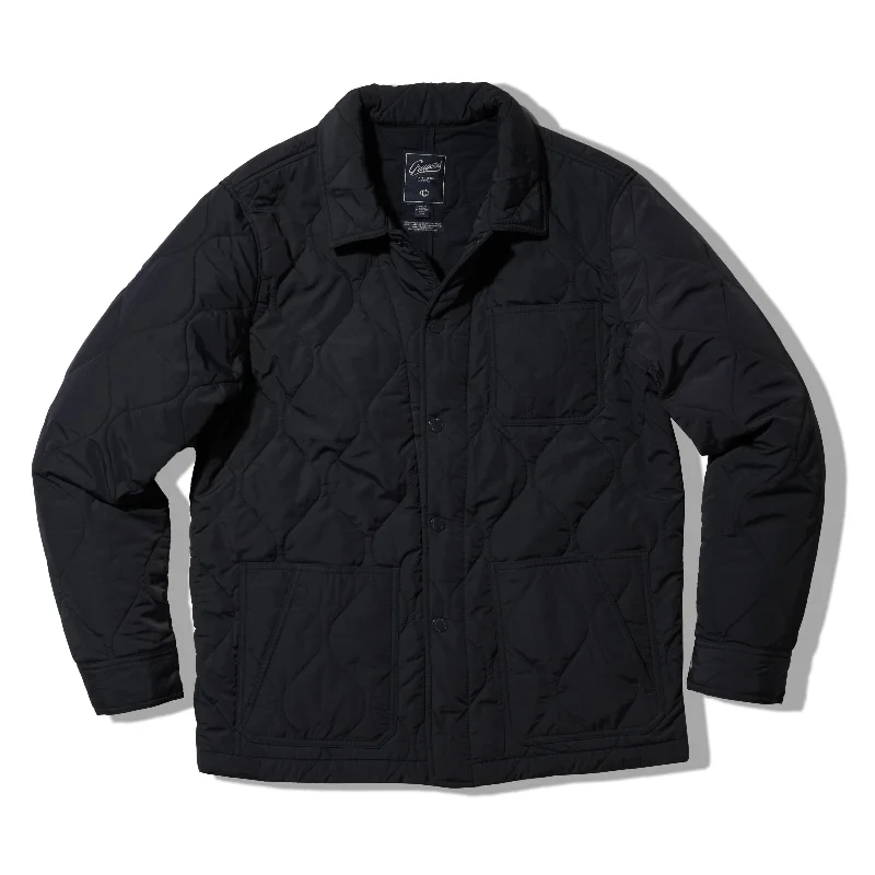 Padded Jacket-Putnam Quilted Chore Jacket - Navy