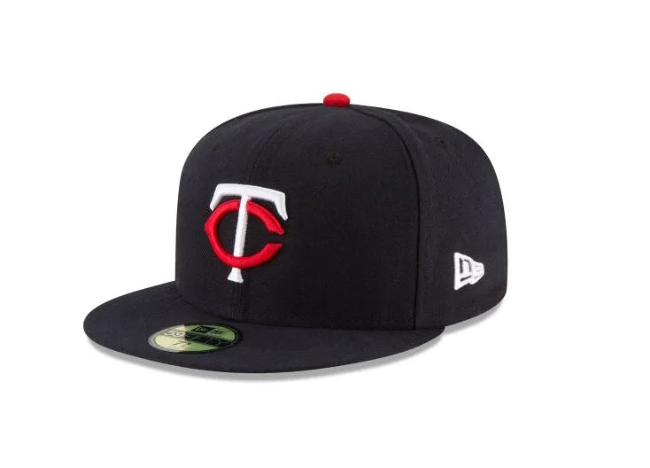 Woolen Hat-MINNESOTA TWINS HOME AUTHENTIC COLLECTION 59FIFTY FITTED-ON-FIELD COLLECTION-NAVY