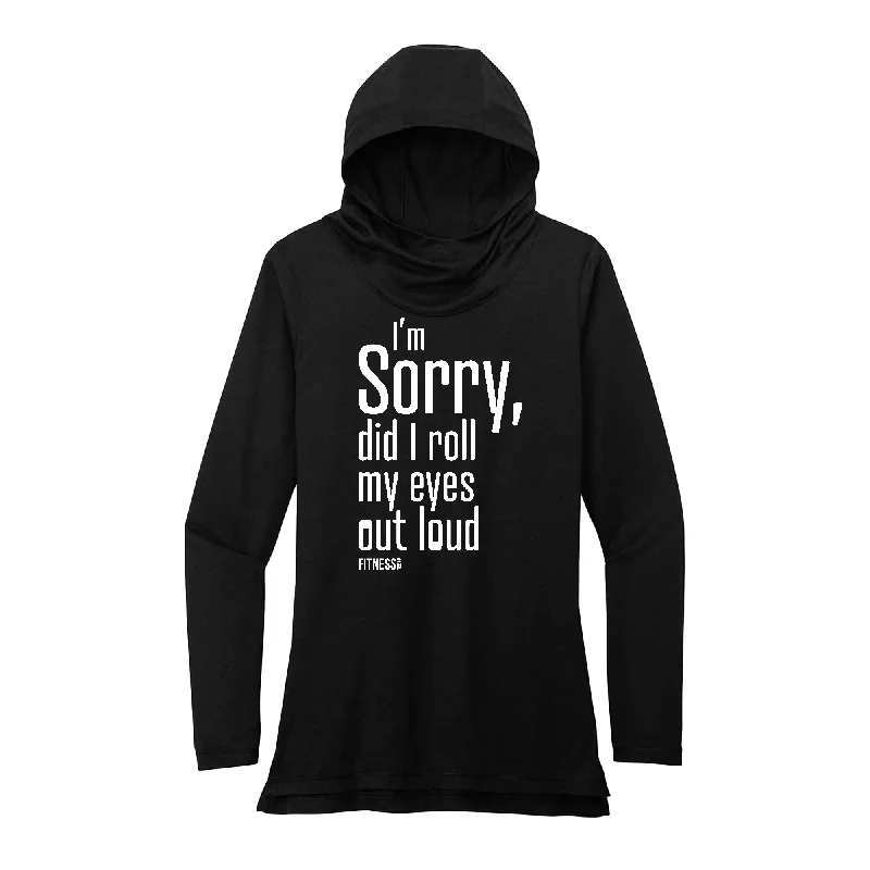 Comfortable Pullover Hoodie-Sorry Performance Hoodie