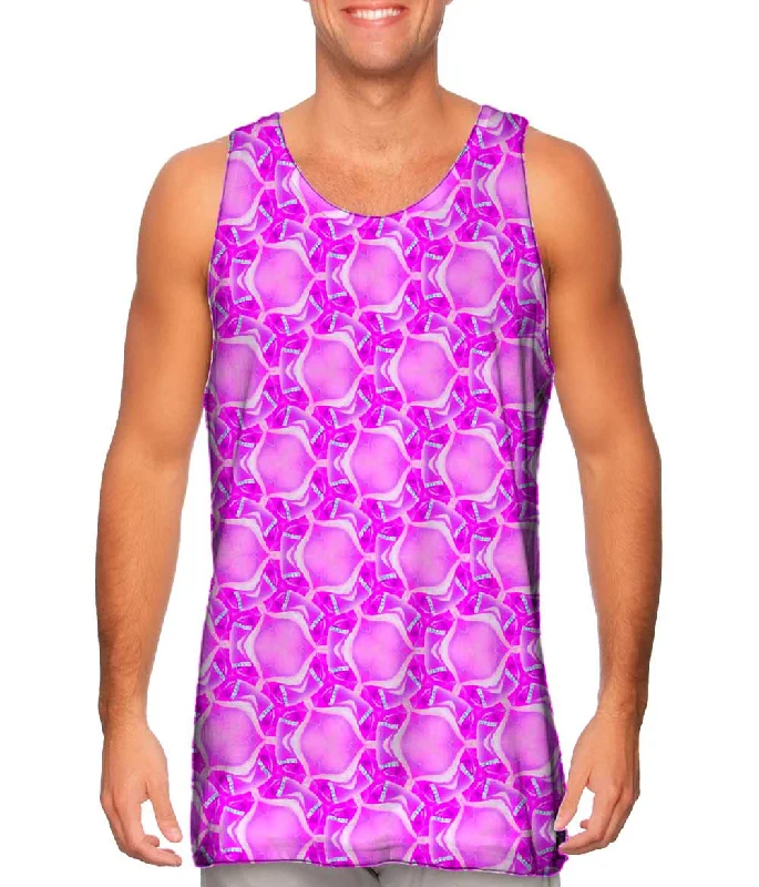 Plain Tank-Pink Palooza Patten