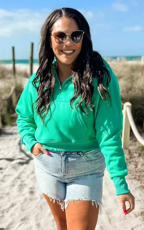 Everyday Pullover Hoodie-The Ava Everyday Teal Hoodie by Salty Wave*