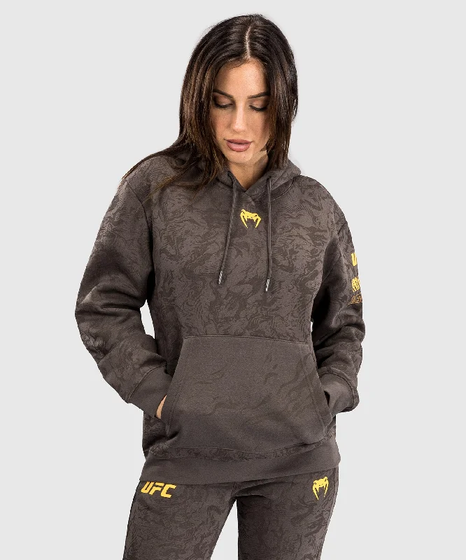 Minimalist Hoodie-UFC Fusion by Venum Fight Week Women’s Pullover Hoodie - Earthen Brown