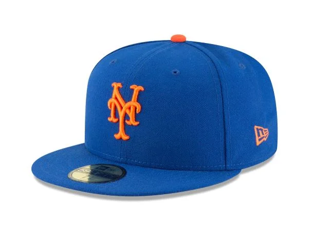 Graphic Hat-NEW YORK METS HOME AUTHENTIC COLLECTION 59FIFTY FITTED-ON-FIELD COLLECTION-BLUE