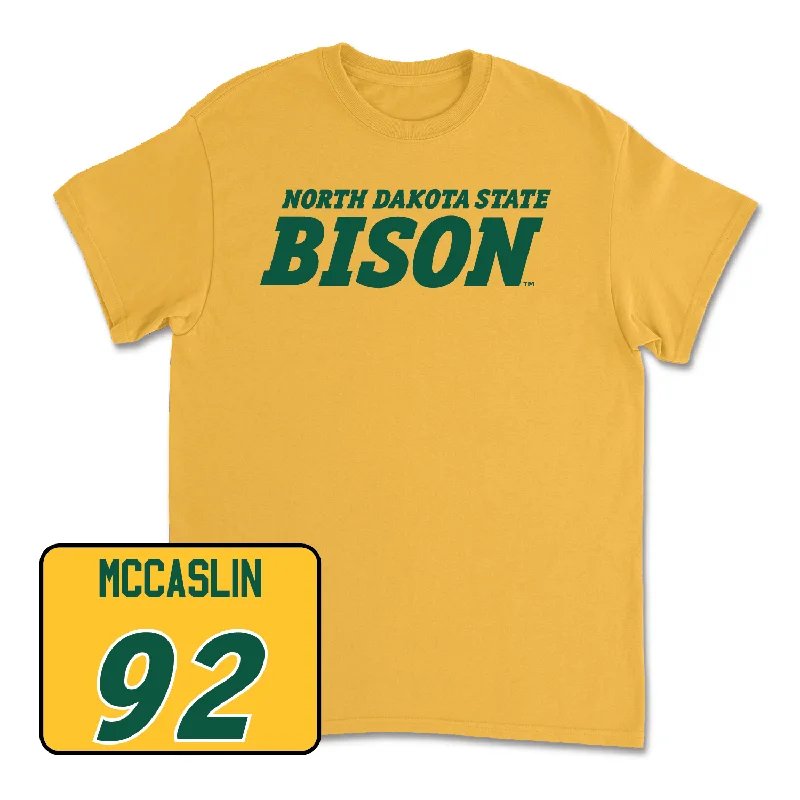 Creative T-shirt-Gold Football Bison Tee - Kelton McCaslin