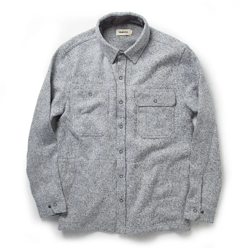 Casual Fit Jacket-The Breaker Overshirt in Ash