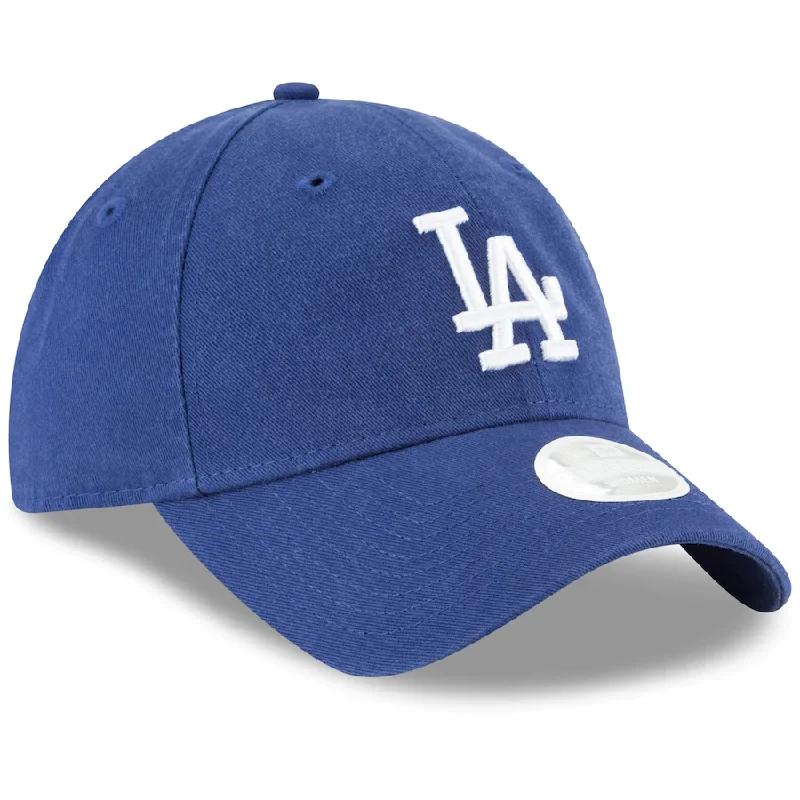 Windproof Hat-New Era Women's Los Angeles Dodgers Royal Team Logo Core Classic 9TWENTY Adjustable Hat