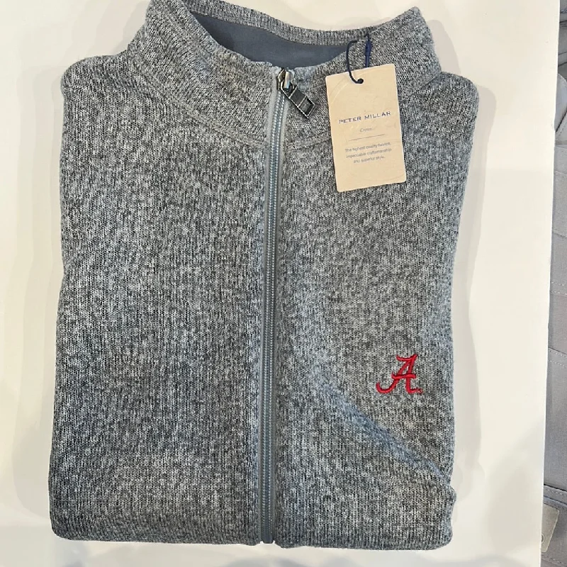 Military Jacket-Peter Millar Grey Sweater Fleece Vest (Script A)