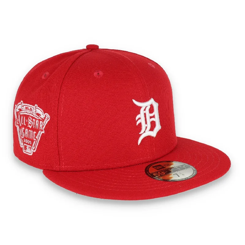 Relaxation Hat-New Era Detroit Tigers Side Patch 2005 All Star Game 59FIFTY Fitted Hat-Scarlet