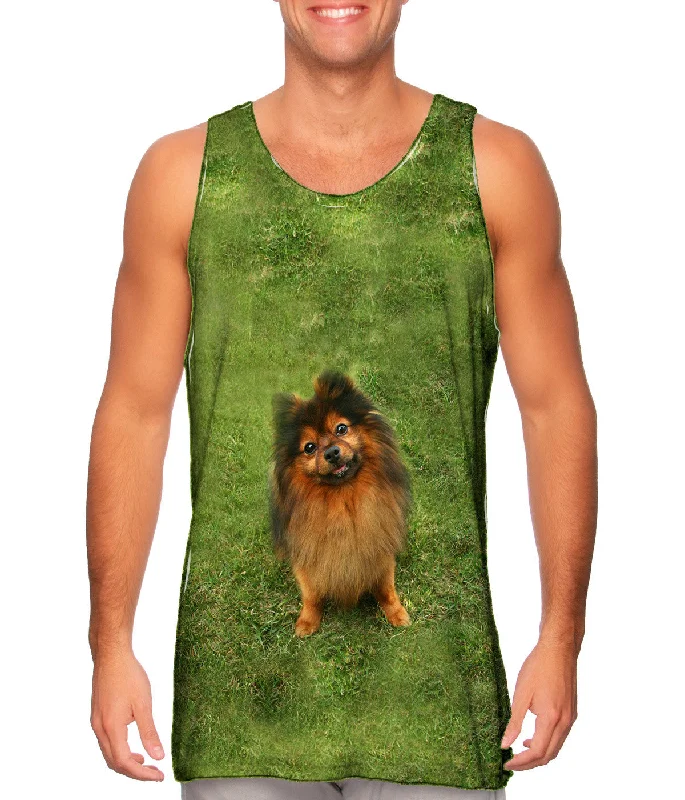 Light Cotton Tank-Photogenic Pomeranian