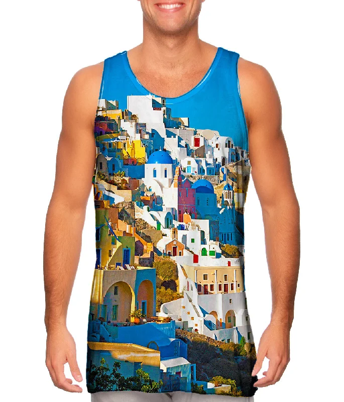 Cool Breeze Tank-Picturesque Oia