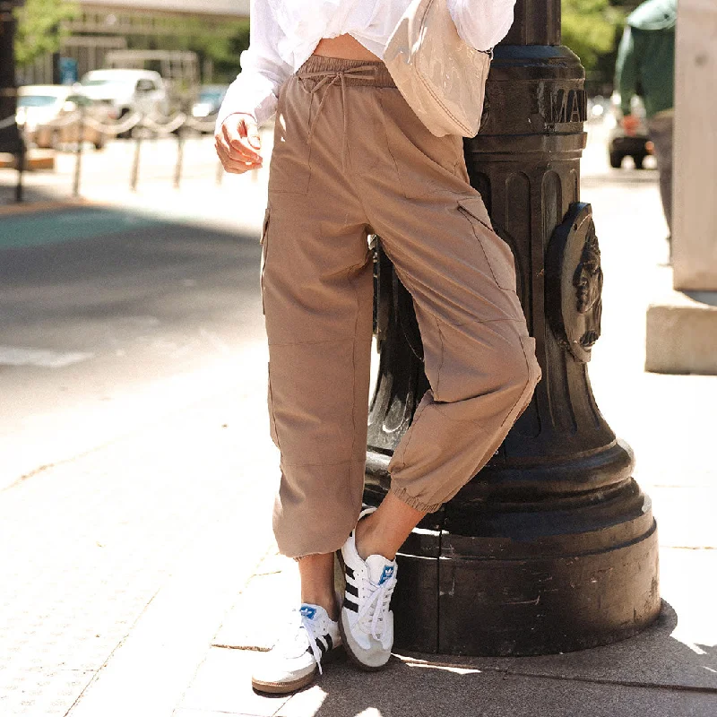 Jogger Pants-Jetsetter Cargo Joggers, Chestnut