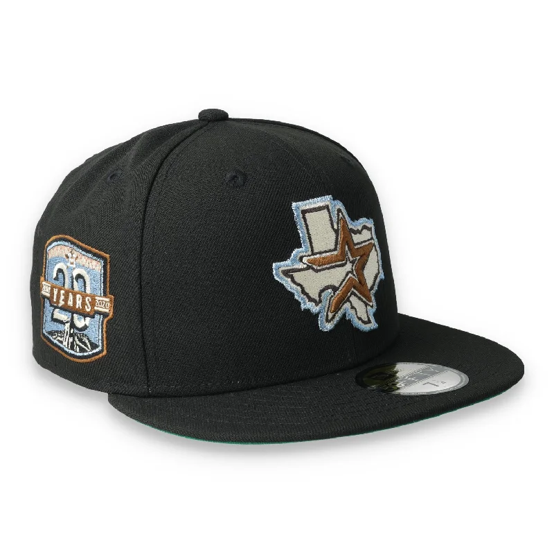 Running Hat-New Era Houston Astros 20th Anniversary Side Patch 59fifty Fitted Cap-Black