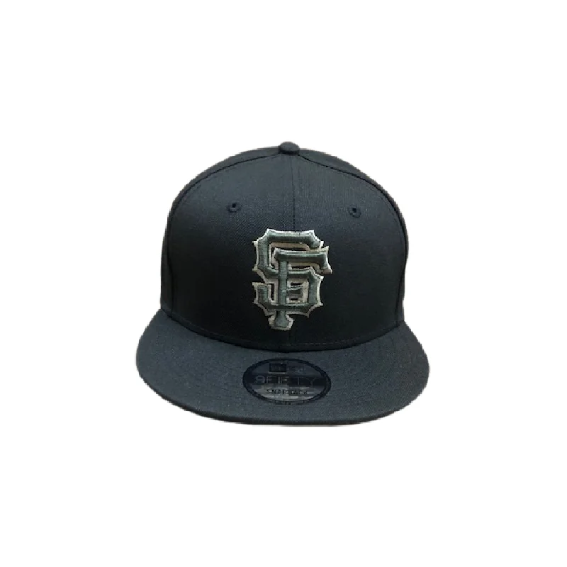 Sun Protection Hat-San Francisco Giants New Era 9FIFTY Adjustable Snapback Hat-Black/Camo