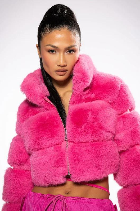 Faux Fur Jacket-BARBZ FAUX FUR JACKET