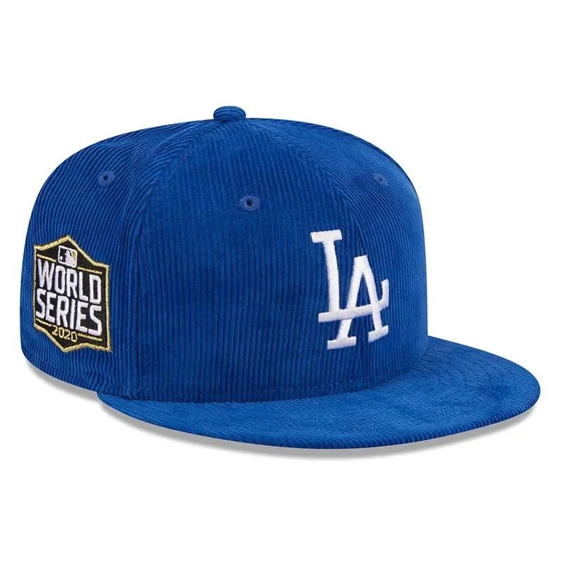 Hiking Hat-New Era Los Angeles Dodgers Side patch Corduroy-Blue