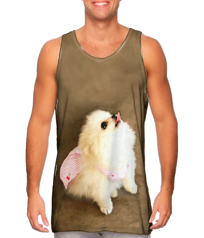 Sport Tank-Pomeranian Cherry Cape Superhero