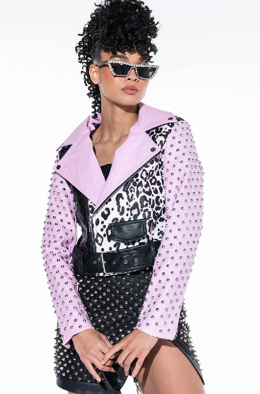 City Jacket-AZALEA WANG PRETTY MESS GRAFFITI JACKET