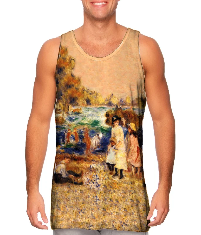 Workout Vest-Pierre Auguste Renoir - "Beach Scene" (1883)