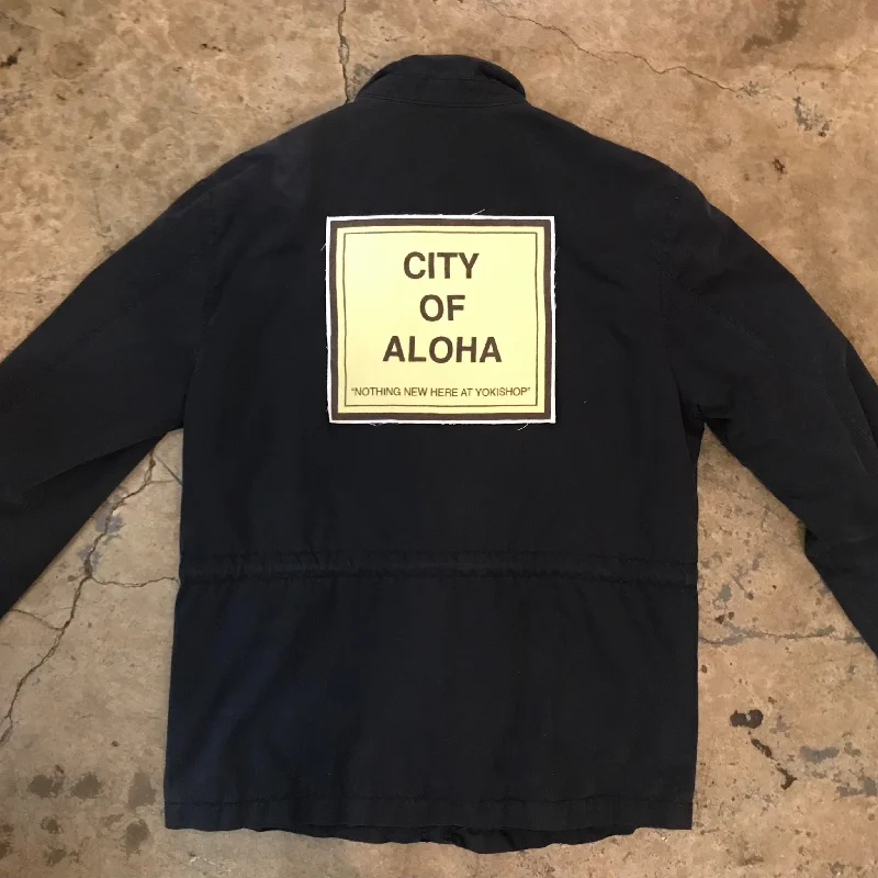 Leather Jacket-"City of Aloha" Military Jacket