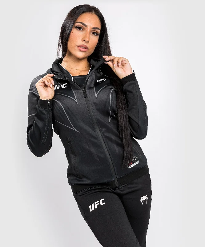 Retro Hoodie-UFC Venum Authentic Fight Night 2.0 Women's Walkout Hoodie - Black