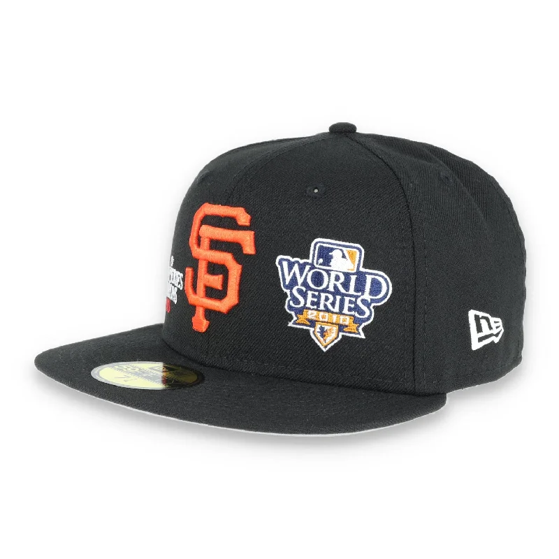 Eco-friendly Hat-SAN FRANCISCO GIANTS 2010 WORLD SERIES CHAMPIONS  59FIFTY FITTED- BLACK/WHITE