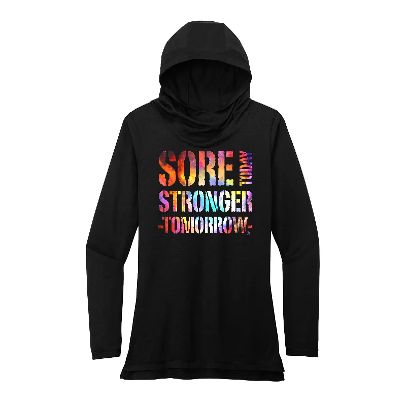 Inspirational Hoodie-Sore Today Paint Nebula Performance Hoodie