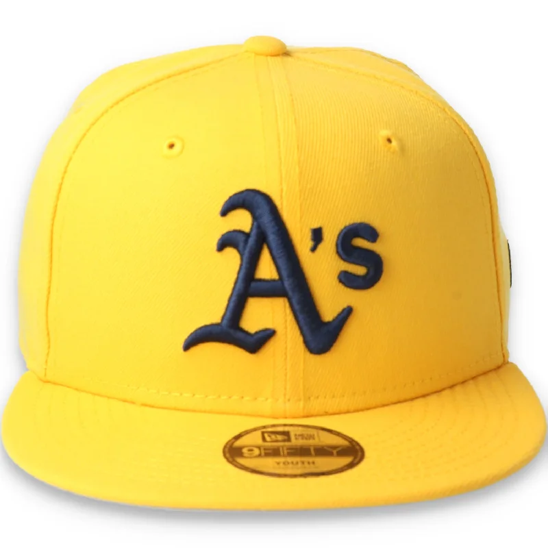 Festival Hat-New Era Youth Oakland Athletics Color Pack 9FIFTY Snapback Hat-Yellow