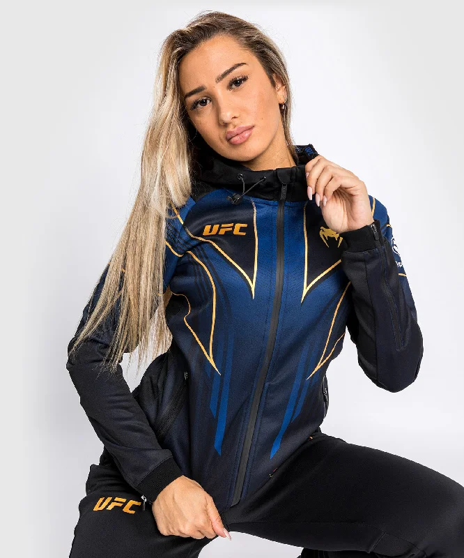 Women’s Hoodie-Ufc Authentic Fight Night 2.0 Kit By Venum Women's Walkout Hoodie - Midnight Edition - Champion