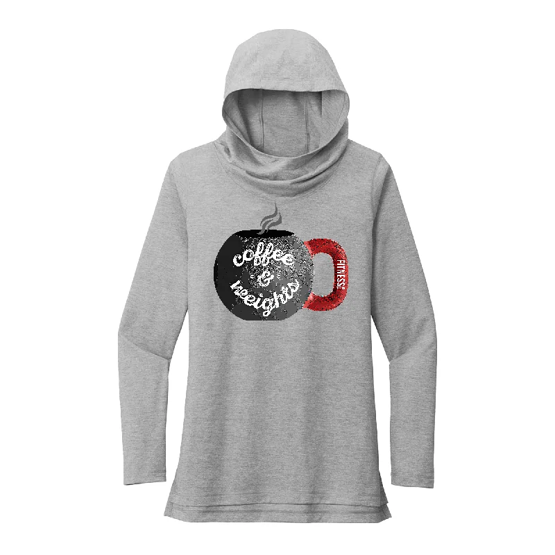 Colorful Hoodie-Coffee and Weights Performance Hoodie