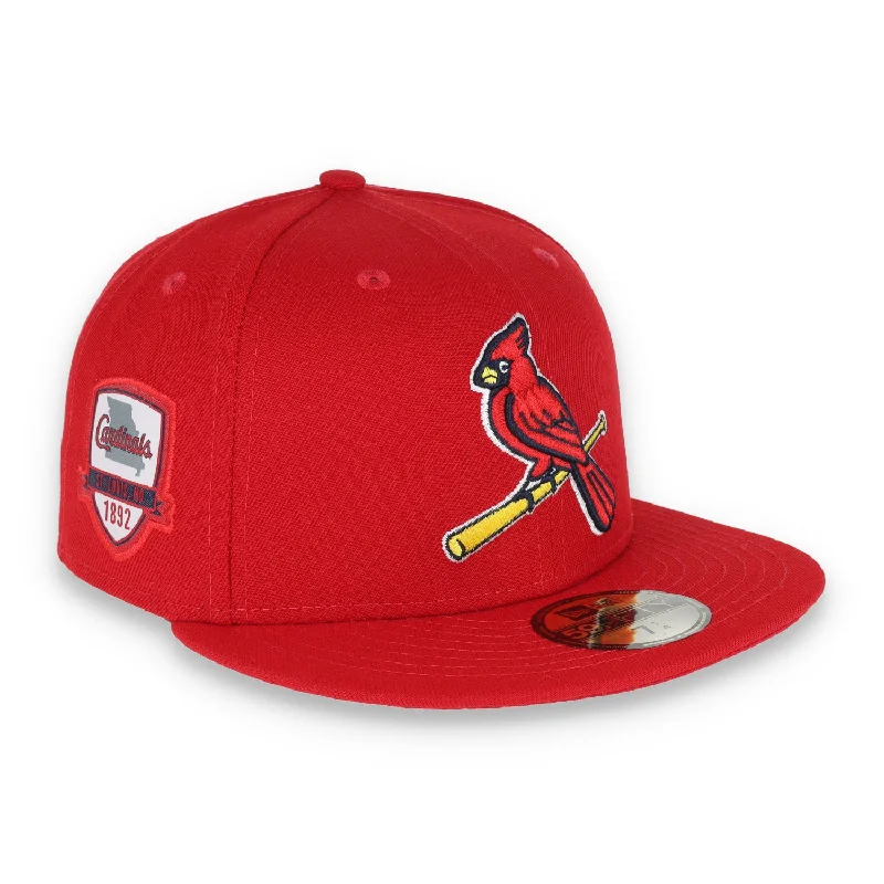 Padded Hat-NEW ERA ST LOUIS CARDINALS INAGURAL SIDE PATCH 59FIFTY FITTED HAT