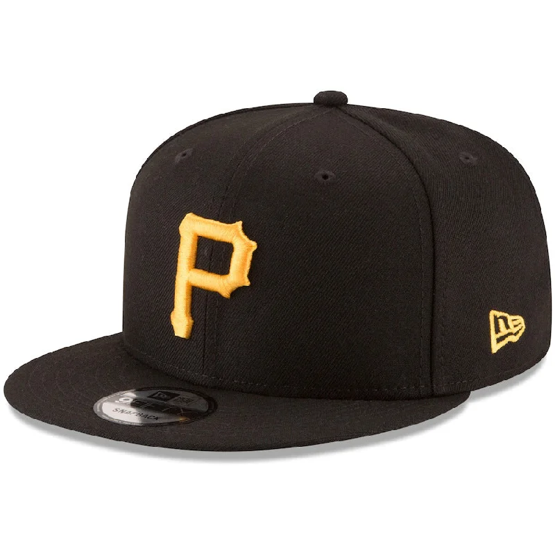 Summer Breeze Hat-New Era Pittsburgh Pirates Team Color Basic 9FIFTY Snapback-Black