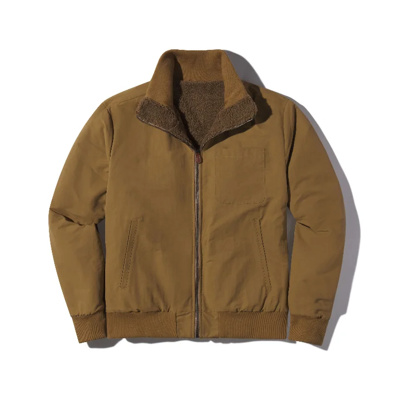 Flexible Jacket-Sherpa Reversible Full Zip Jacket  - Canteen