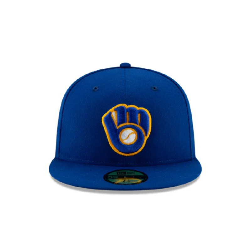 Relaxation Hat-MILWAUKEE BREWERS AUTHENTIC COLLECTION 59FIFTY FITTED-ON-FIELD COLLECTION-ROYAL