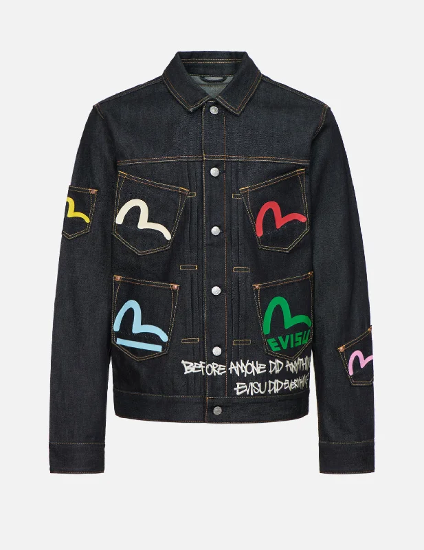 Waterproof Jacket-30th Anniversary Capsule Collection Multi-pocket Denim Jacket