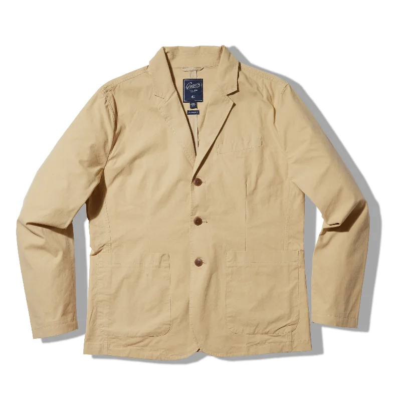 Snow Jacket-Mercer Cotton Blazer - Biscotti