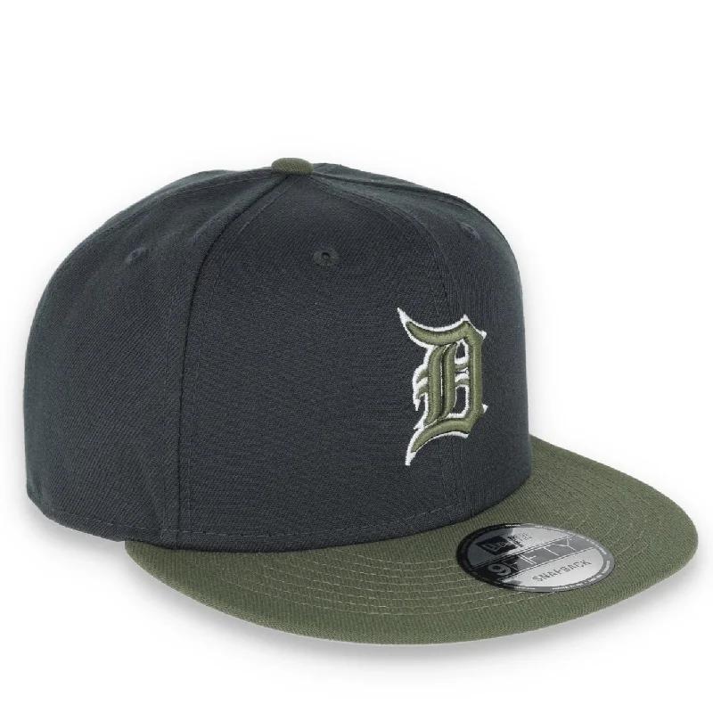 Casual Hat-New Era Detroit Tigers 2-Tone Color Pack 9FIFTY Snapback Hat- Grey/Olive