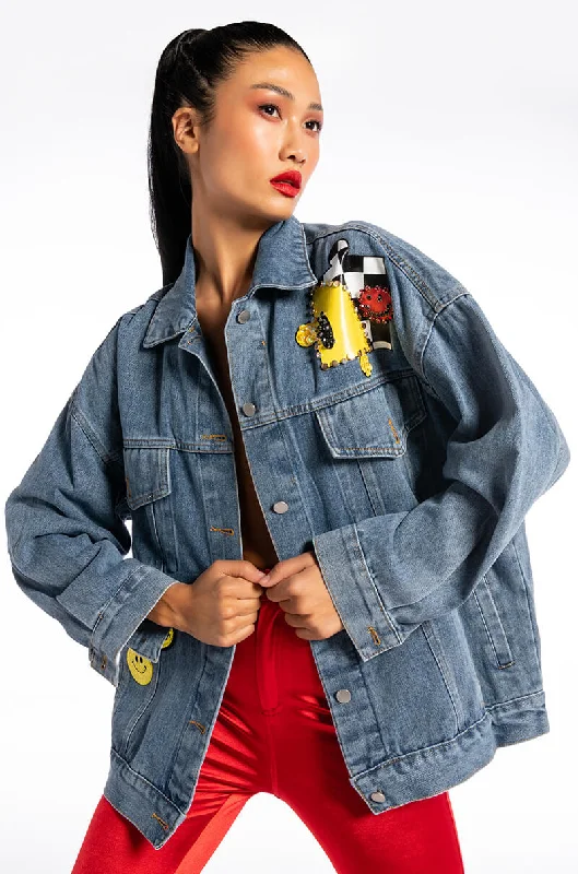 Urban Jacket-LA TRICKED OUT DENIM JACKET