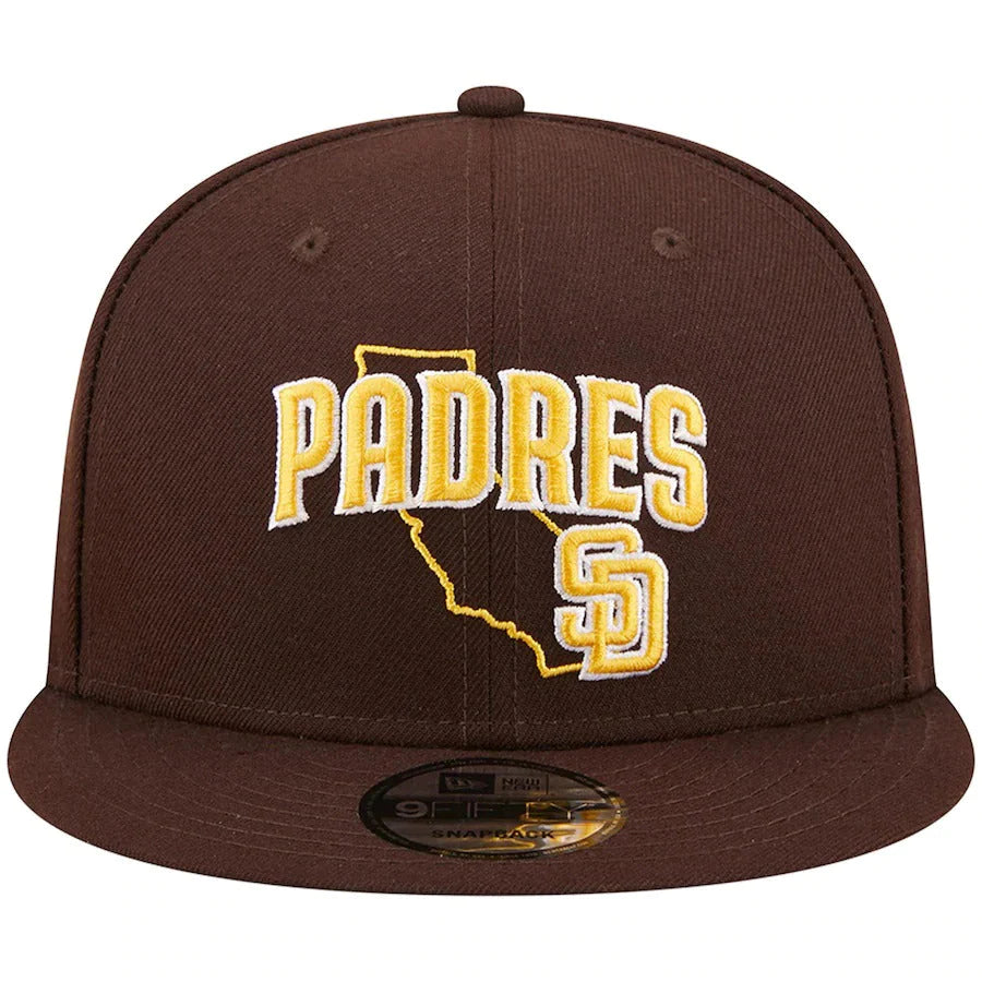 Adventure Hat-New Era San Diego Padres State Logo 9FIFTY Snapback Hat