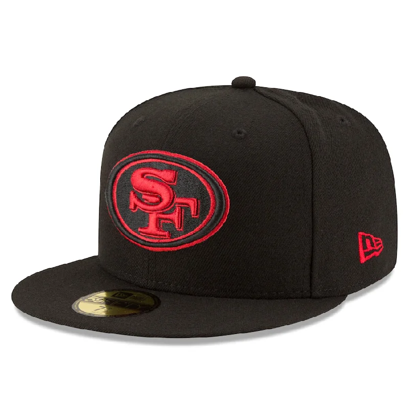 Warm Hat-San Francisco 49ers New Era Alternate Logo Omaha 59FIFTY Fitted Hat - Black