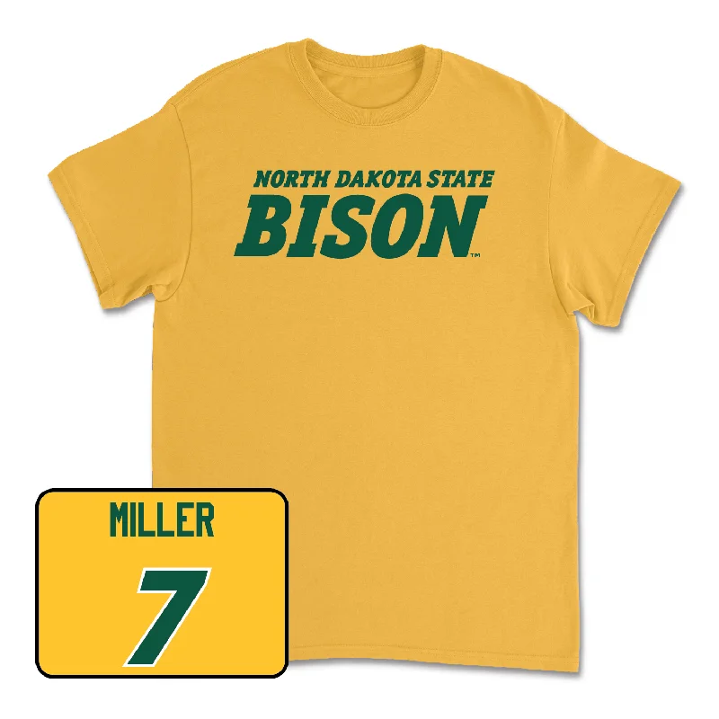 Summer Vibes T-shirt-Gold Football Bison Tee - Camden Miller